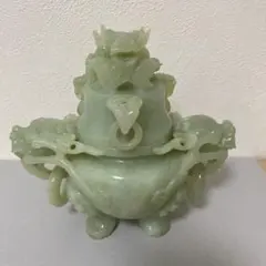 希少 置物 中国 翡翠色 桃仙人 寿老人 - メルカリ