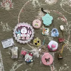 平成レトロ　温泉たまご　クリアボール　カピバラ　サンリオ　ガチャ　ストラップ