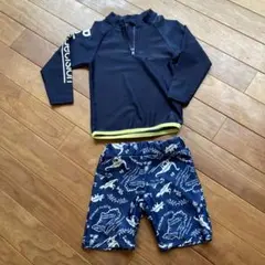 ベビー水着セット ネイビー 恐竜柄