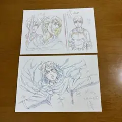 進撃の巨人　映画　特典　ポストカード　劇場版　進撃　ハンジ　アルミン　ミカサ
