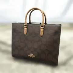 COACH ブラウン トートバッグ