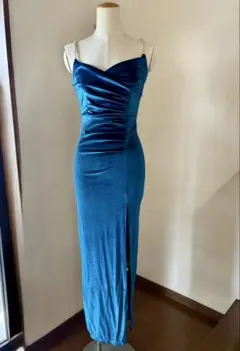 RANS ria タイトドレス キャバドレス ブルー - メルカリ