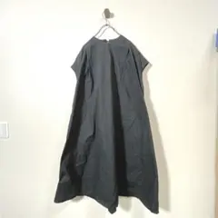 ノーブランド　ノースリーブワンピース　ゆったり　ワンサイズ　黒