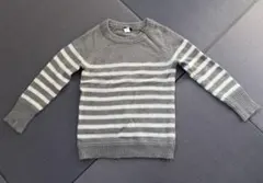 J.crew グレーボーダー　ニット