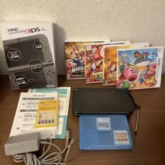 New Nintendo 3DS LL 本体 メタリックブラック カセット6個