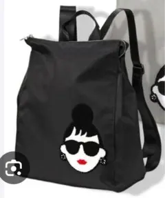 【美品】HAPPY FACE エマ♡リュック♡ブラック