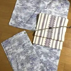 【新品未使用】本麻製暖簾　ベージュのグラデーション　朝顔　90✖147 新品未使用】本麻製暖簾 ベージュのグラデーション 朝顔 大判90✖147