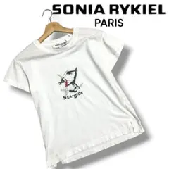 希少 フランス製 ソニアリキエル SEA-SIDE グラフィック Tシャツ Sのサムネイル