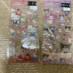 ハローキティ サンリオキャラクター クリアキャンディシール　クロミ　マイメロ