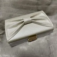 アフタヌーンティー・ホワイトリボンアクセサリーケース