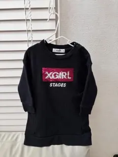 XGIRL スパンコールロゴ ワンピース 90 ベビー服