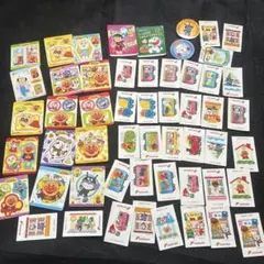 アンパンマン、ドラえもんキャラクターシール約50枚セット