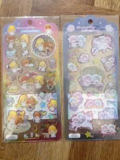 リトルツインスターズ ドロップジェリーシール 2点セット キキララ サンリオ