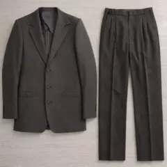 メンズスーツ L グレー ストライプ セットアップ