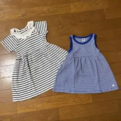 プチバトーの70サイズワンピースセット販売