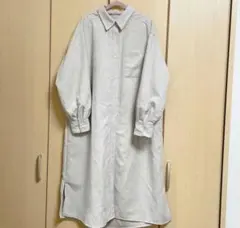 GLOBAL WORK コーデュロイシャツワンピース