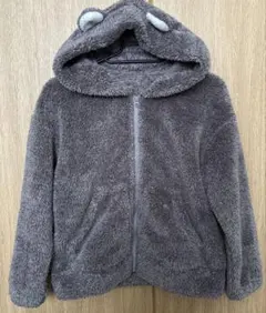 GU グレー フード付きパジャマ 140
