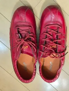 asics アシックス レッド スニーカー【未使用】中古品