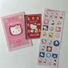 【新品未使用】ハローキティ　カオハナ　メモ帳 新品 キティ カオハナ Y2K CD風メモ 50周年 ハローキティ