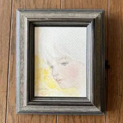 絵画　油彩画　少女　原尚子　「幼ごころ」 絵画 油彩画 少女 原尚子 「幼ごころ」 Yahoo!オークション