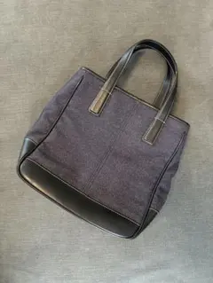 COACHコーチ　トートバッグ キャンバス レザー ブラック 最終値下げ