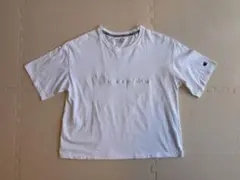 Champion チャンピオン Tシャツ 半袖 ロゴ刺繍 ホワイト L