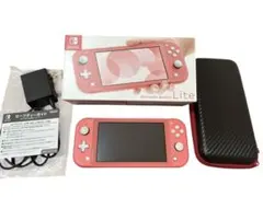 Nintendo Switch Lite 本体　コーラルピンク　ケース付き