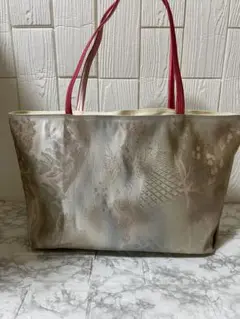 名古屋帯　ハンドメイド　リメイク　トートバッグ 其の263