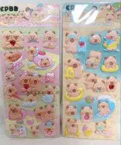 カピバラ　マシュマロシール　プニプニシール