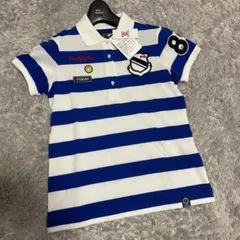 新品タグ付き　PEARLY GATES 半袖ポロシャツ 0 ボーダー　ワッペン