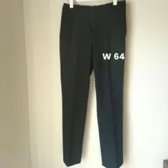 〘UNIQLO〙　ヒートテックスリムストレートパンツ　ブラック 64cm