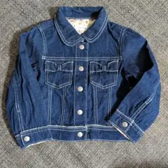 anyFAM濃紺デニムジャケット リボンデザイン
