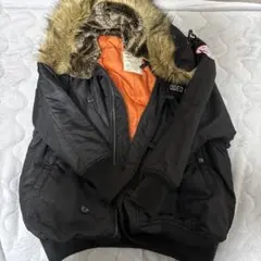 00s y2k archive ファー付きMA-1