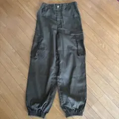 【週末セール】カーゴパンツ オリーブグリーン エラスティックウエスト