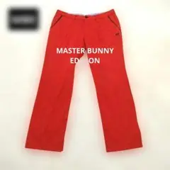 マスターバニーゴルフパンツオレンジ夏秋春薄手サイズL