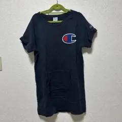 Champion 半袖ワンピース Medium ダークブルー