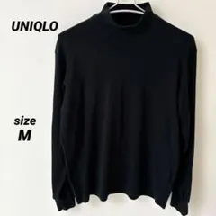 UNIQLO ソフトタッチハイネックT メンズ　M 長袖　トップス　ブラック