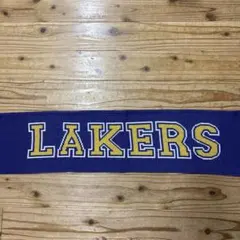 LAKERS フリンジ付きマフラー