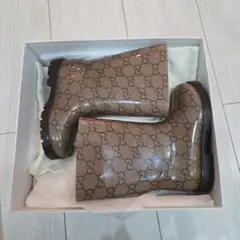 GUCCI GGパターン ブラウン長靴のサムネイル
