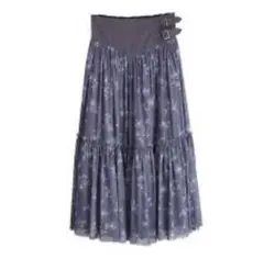 axes femme 花柄ボリューム　チュール　スカート