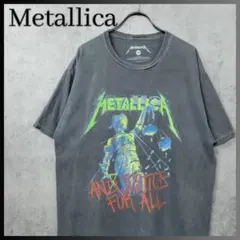古着 メタリカ メタルジャスティス バンド アルバム Tシャツ ダークグレー