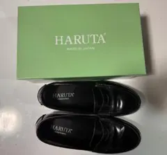 ハルタ　牛革　ローファー　黒　25.5 EEE