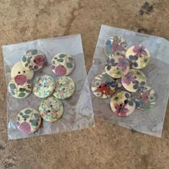 も*]様 ボタン　4個セット×4種類