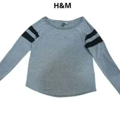【H&M】レディース　長袖トップス　カットソー　ロンＴ　薄手 ラグランスリーブ