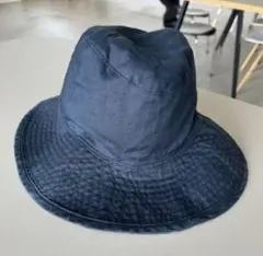 【KIJIMA TAKAYUKI】ネイビー リネン アウトドアハット