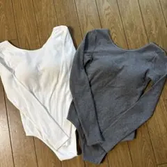 Sea Room lynn FitパッドBack open BODYスーツ2枚