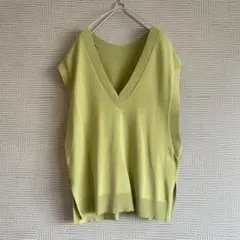 【美品】SLOBE IENA☆2wayニットベスト ライトグリーン