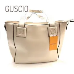 GUSCIO グッシオ レディーストートバッグ アイボリーのサムネイル