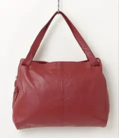 【極美品】Jamale ジャマレ 本革 レザートートバッグ レッド