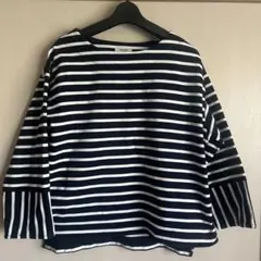 studioCLIP 長袖ボーダートップス